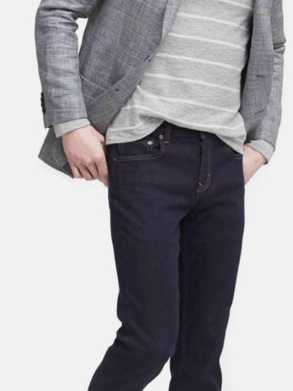 Banana Republic Men Rapid Movement Slim Jeans grey NWT 40x34
